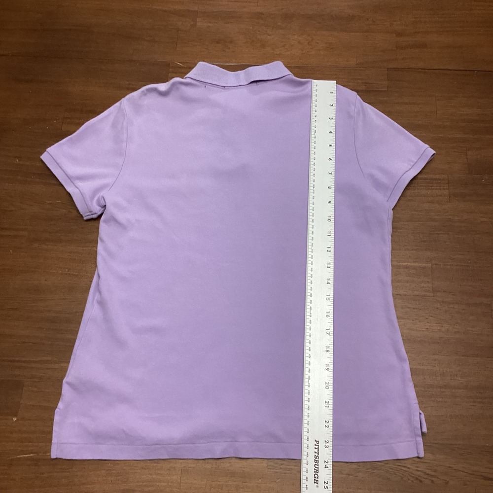 Ralph Lauren Sport Womens Purple Classic Fit Cotton Mesh Polo Shirt Large - Picture 2 of 7